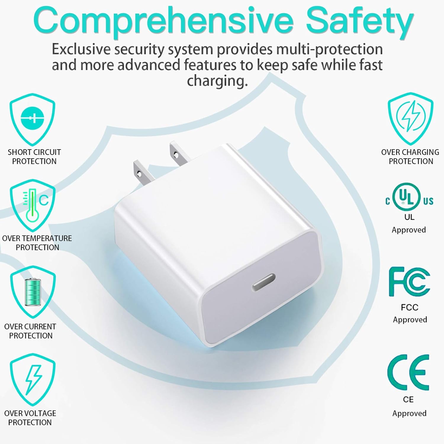 (35 W) Adaptateur secteur à charge rapide USB-C Chargeur mural et câble USB-C vers Lightning/USB-C (35 W) Adaptateur secteur à charge rapide USB-C Chargeur mural et câble USB-C vers Lightning/USB-C
